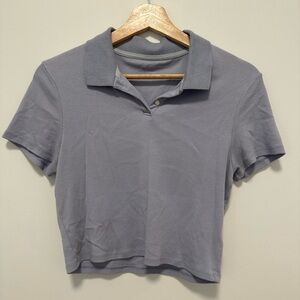 NWOT American eagle cropped collared shirt